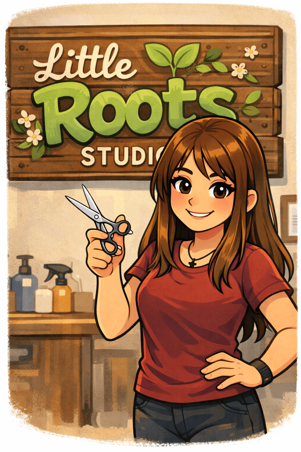 Carla, owner of Little Roots Studio — ready to welcome your family